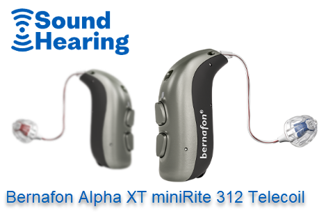 Bernafon Alpha XT miniRite 312 telecoil hearing aid