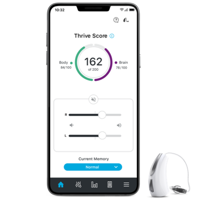 Starkey Thrive Hearing Control app