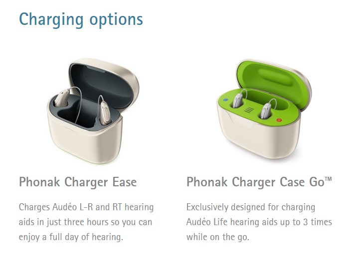 Phonak Charging case options