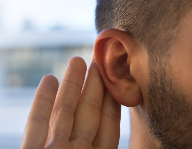 Young Man With Hearing Problems, Hearing Loss Or Hard Of Hearing