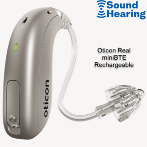 Oticon Real miniBTE rechargeable hearing aid