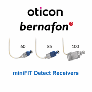 Oticon miniFit Detect Receivers 60db, 85db and 100db