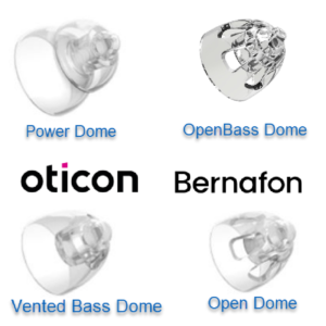 Oticon and Bernafon miniFIT domes