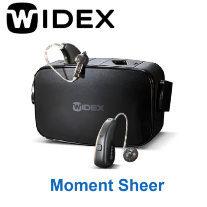 Widex moment sheer with charger