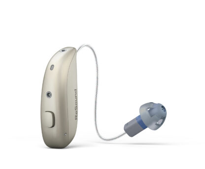 ReSound Viva MicroRIE Rechargeable Bluetooth Hearing Aid Colour Sand