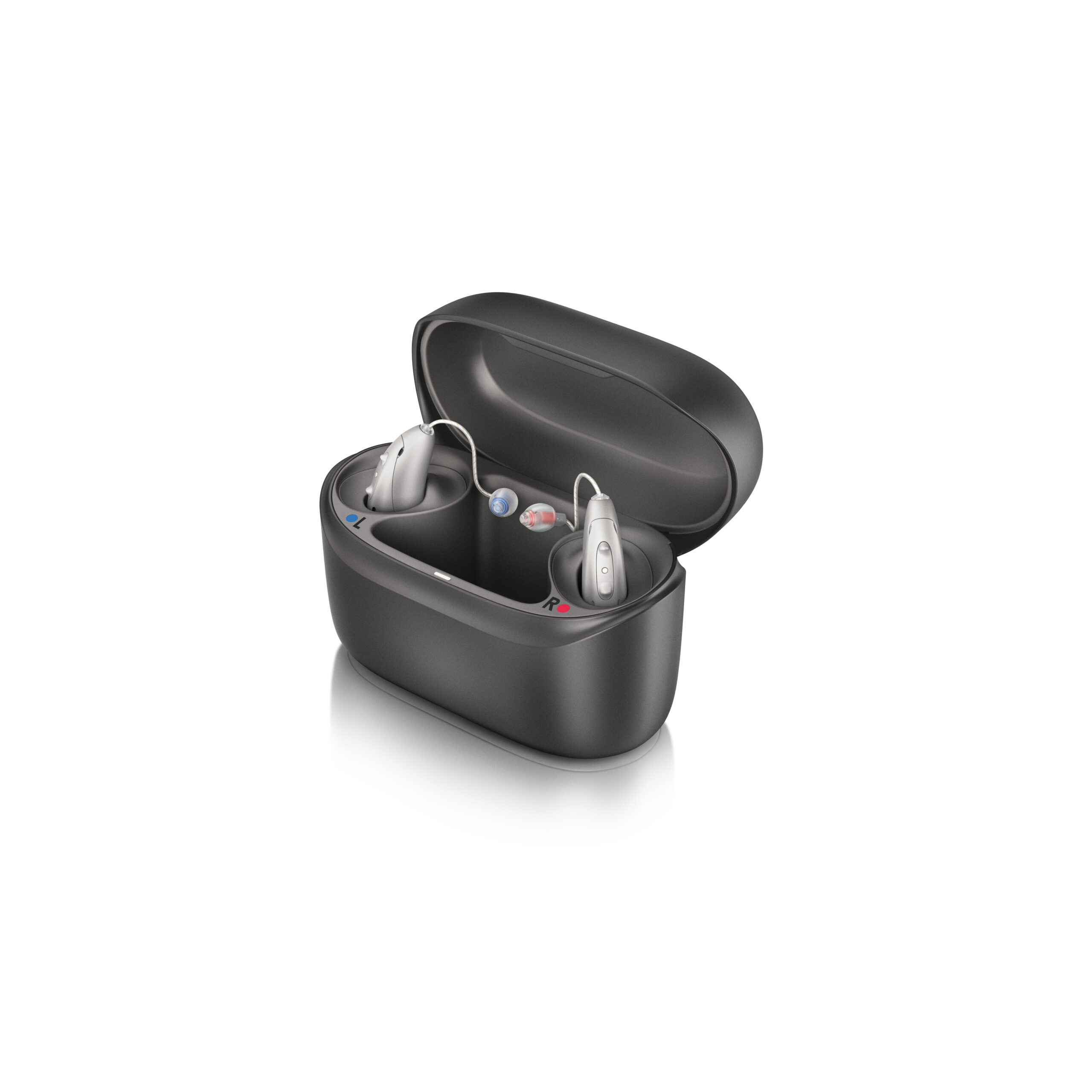 Unitron Moxi ChargerG0 RIC-S with hearing aids