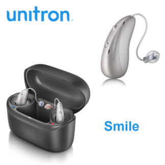 unitron Smile hearing aid and charger
