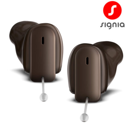 Signia Insio Charge & GO IX hearing aids Dark Brown